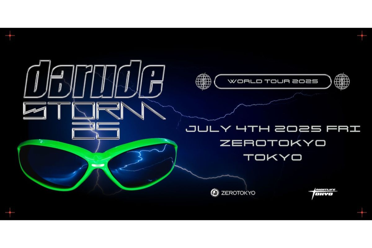 名曲“Sandstorm”のリリース25周年を記念しDJ DARUDE来日！ 7/4（金